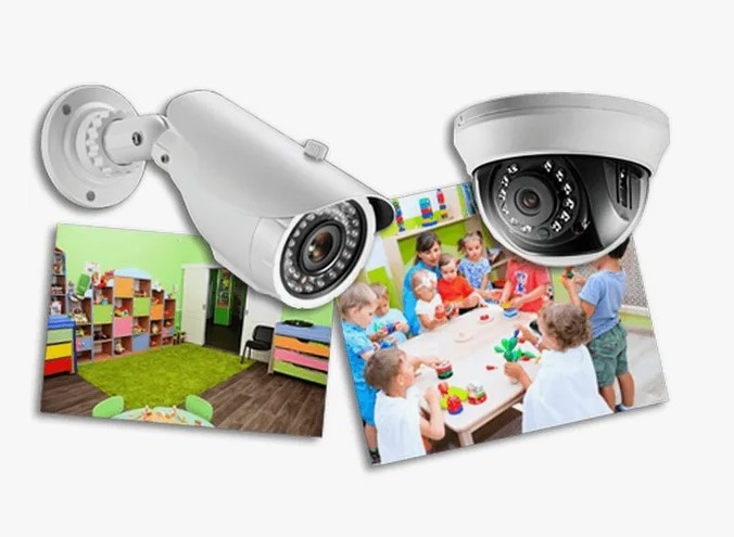 Установка видеонаблюдения в детском лагере.