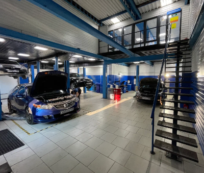 Установка видеонаблюдения в автосервисе