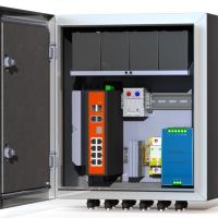 Коммутационный термошкаф Mastermann 8 УТП 8КУ ГЗ АКБ 7А 