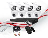 Комплект видеонаблюдения комбинированный 4+4 1080P FullHD