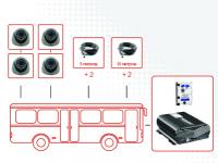 Комплект видеонаблюдения для автобусов большой вместимости Мовирег